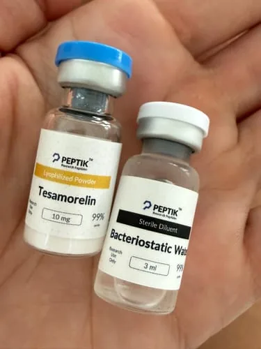 Customer photo review of Tesamorelin Lyophilized Vial + Sterile Water